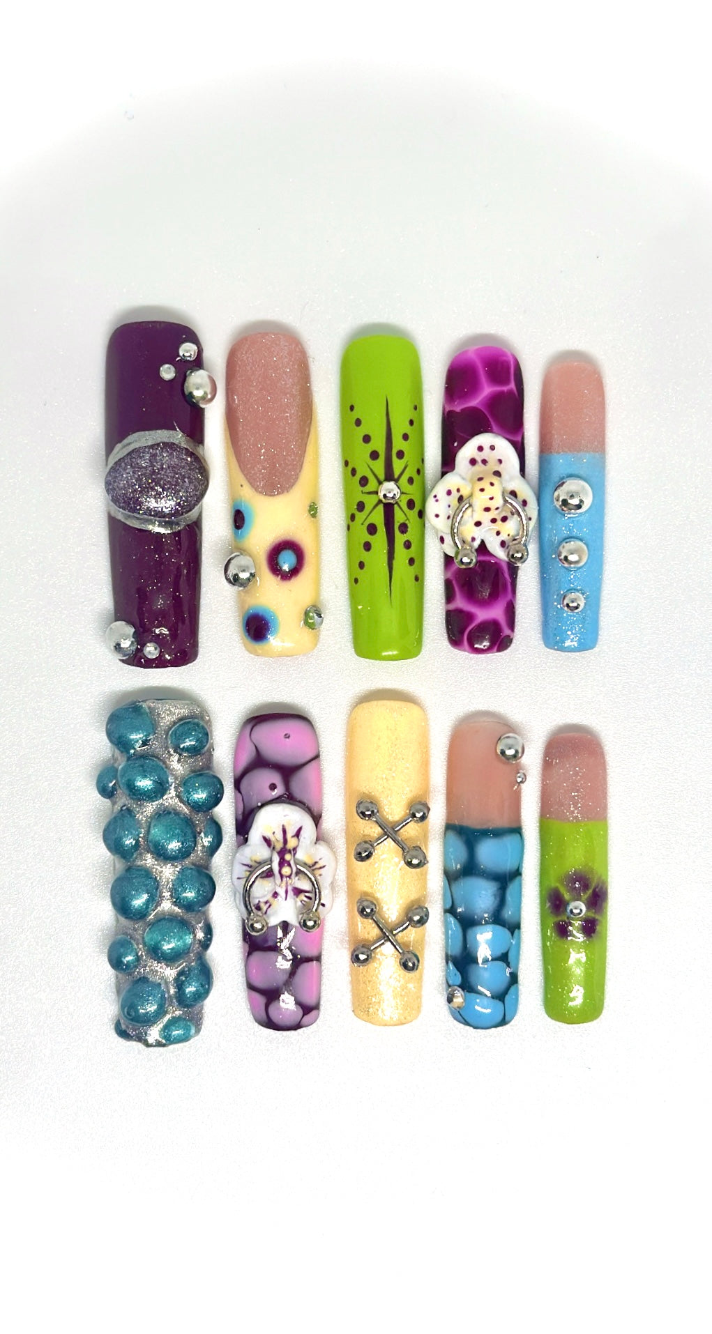 Orchid nails