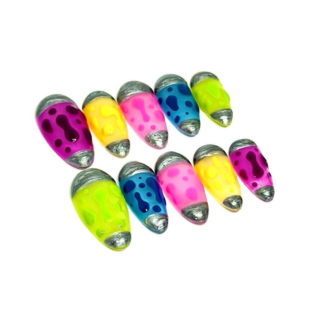 Lava lamp nails