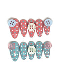 Polka button nails