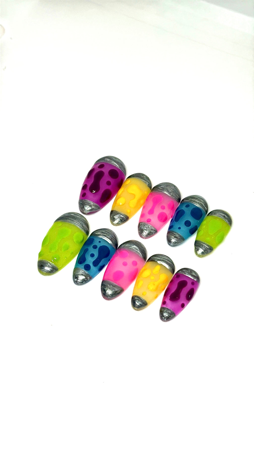 Lava lamp nails