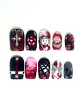 Goth/horror nails